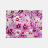Hibiskus - Muster der chinesischen Rose Blume Fleecedecke (Vorderseite (Horizontal))