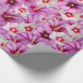 Hibiskus - Muster der chinesischen Rose Blume Geschenkpapier (Ecke)