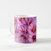 Hibiskus - Muster der chinesischen Rose Blume Kaffeetasse (Vorderseite Links)