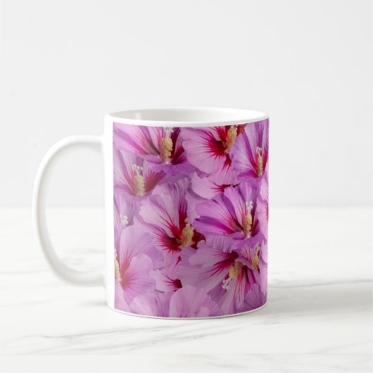 Hibiskus - Muster der chinesischen Rose Blume Kaffeetasse (Links)