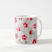 Hibiskus - Muster der chinesischen Rose Blume Kaffeetasse (VorderseiteRechts)