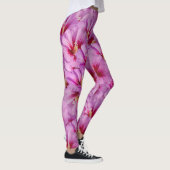 Hibiskus - Muster der chinesischen Rose Blume Leggings (Rechts)