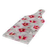 Hibiskus - Muster der chinesischen Rose Blume Schneidebrett (Ecke)