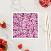 Hibiskus - Muster der chinesischen Rose Blume Serviette (Beispiel)