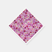 Hibiskus - Muster der chinesischen Rose Blume Serviette (Ecke)