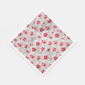 Hibiskus - Muster der chinesischen Rose Blume Serviette (Ecke)