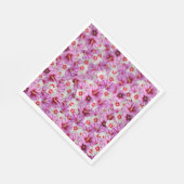 Hibiskus - Muster der chinesischen Rose Blume Serviette (Ecke)