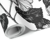 Hibiskus-Muster Geschenkpapier (Rolleneckpunkt)
