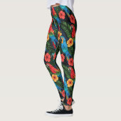 Hibiskus-Muster Leggings (Links)