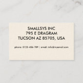 Hibiskus-Muster mit Surfbrett Visitenkarte (Rückseite)