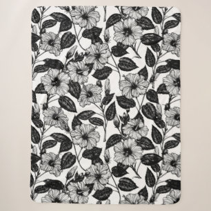 Hibiskus-Muster Sherpadecke