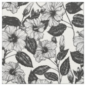 Hibiskus-Muster Stoff (Nahaufnahme)