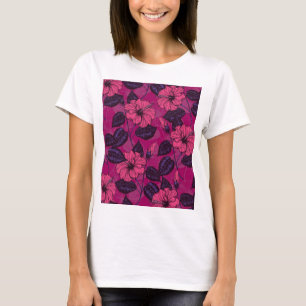 Hibiskus Nacht T-Shirt
