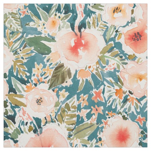 HIBISKUS NIGHTSWEATS tropisches Blumen Stoff (Muster)