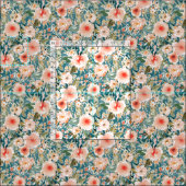 HIBISKUS NIGHTSWEATS tropisches Blumen Stoff (Kachel)