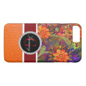 Hibiskus Orange Blume Case-Mate iPhone Hülle (Rückseite (Horizontal))