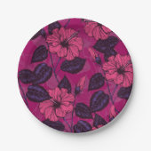 Hibiskus Pappteller (Vorderseite)