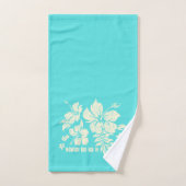Hibiskus-Pareau beunruhigte Hawaiianer-Koordinaten Badhandtuch Set (Handtuch)