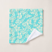 Hibiskus-Pareau beunruhigte Hawaiianer-Koordinaten Badhandtuch Set (Waschlappen)