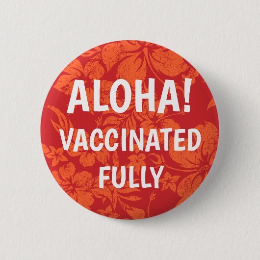 Hibiskus Pareau erschüttert Hawaii geimpft Button (Vorderseite)