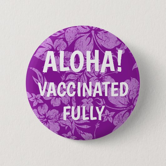 Hibiskus Pareau erschüttert Hawaii geimpft Button (Vorderseite)