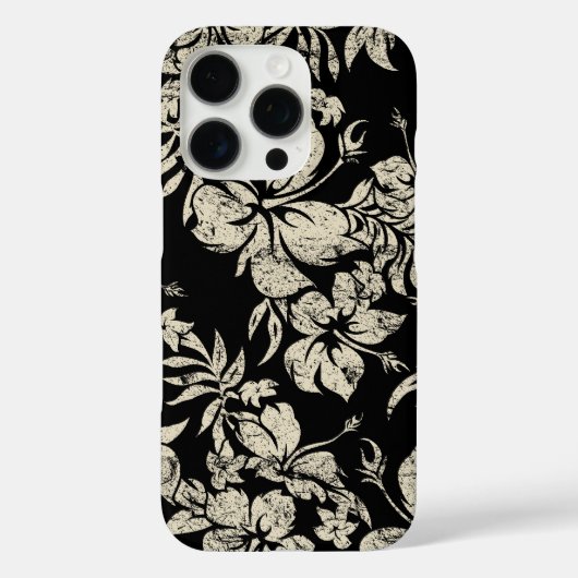 Hibiskus Pareau Hawaiian Floral Black Case-Mate iPhone Hülle (Rückseite)