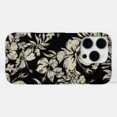 Hibiskus Pareau Hawaiian Floral Black Case-Mate iPhone Hülle (Rückseite (Horizontal))