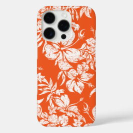 Hibiskus Pareau Hawaiian Floral Orange iPhone 16 Pro Hülle