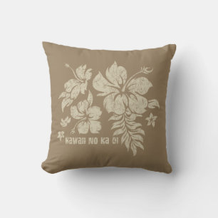 Hibiskus Pareau Hawaiian Floral Reversible Pillow Kissen