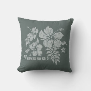 Hibiskus Pareau Hawaiian Floral Reversible Pillow Kissen