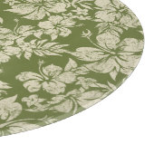 Hibiskus Pareau Hawaiian Glass Cutting Board Schneidebrett (Ecke)