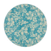 Hibiskus Pareau Hawaiian Glass Cutting Board Schneidebrett (Vorderseite)