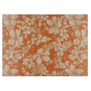 Hibiskus Pareau Hawaiian Glass Cutting Board Schneidebrett