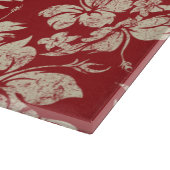 Hibiskus Pareau Hawaiian Glass Cutting Board Schneidebrett (Ecke)