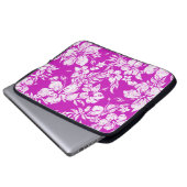 Hibiskus Pareau Hawaiian Neoprene Wetsuit Laptopschutzhülle (Vorne Knopf)