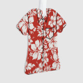 Hibiskus Pareau hawaiisches BlumenAloha Shirt Ornament (Vorderseite)