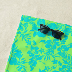 Hibiskus Pareau Not Hawaiianische Blüte - Limon Strandtuch