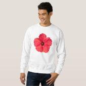 Hibiskus - personalisierte tropische heißes sweatshirt (Vorne ganz)