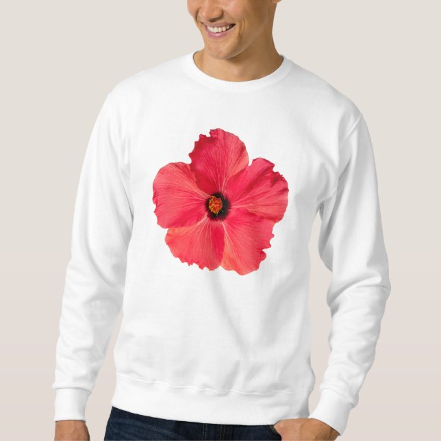 Hibiskus - personalisierte tropische heißes sweatshirt (Vorderseite)