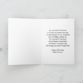 Hibiskus Personalisierter Cousin Geburtstag Karte (Innenseite)