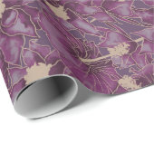 Hibiskus Pflaume, Zucker Geschenkpapier (Rolleneckpunkt)