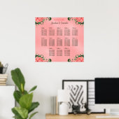 Hibiskus Pink DIY 13 Tische Hochzeitstabelle Poster (Heimbüro)
