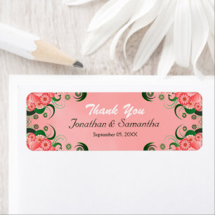 Hibiskus Pink Floral Gastgeschenk Hochzeit Gefalle