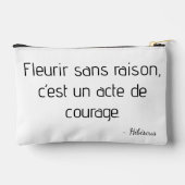 Hibiskus Pixel Art Floral Pastell Zubehörtasche (Rückseite)