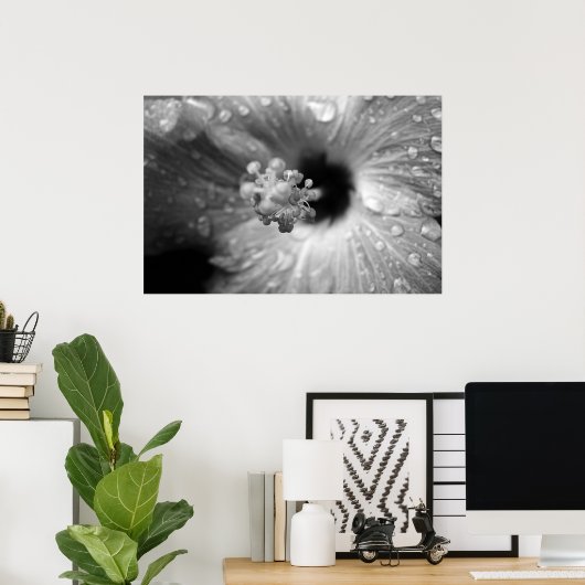 Hibiskus Poster (Heimbüro)