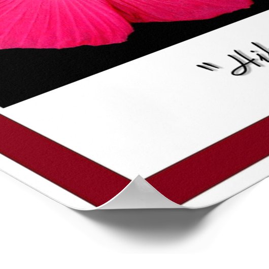 Hibiskus Poster (Ecke)