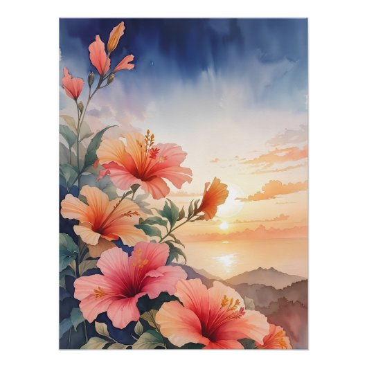 Hibiskus Poster (Vorderseite)