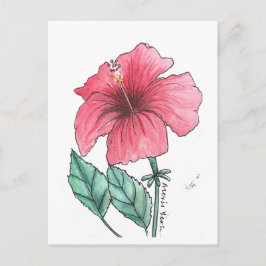 Hibiskus Postkarte
