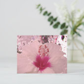 Hibiskus Postkarte (Stehend Vorderseite)