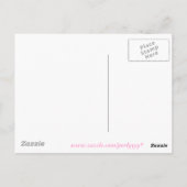 Hibiskus Postkarte (Rückseite)